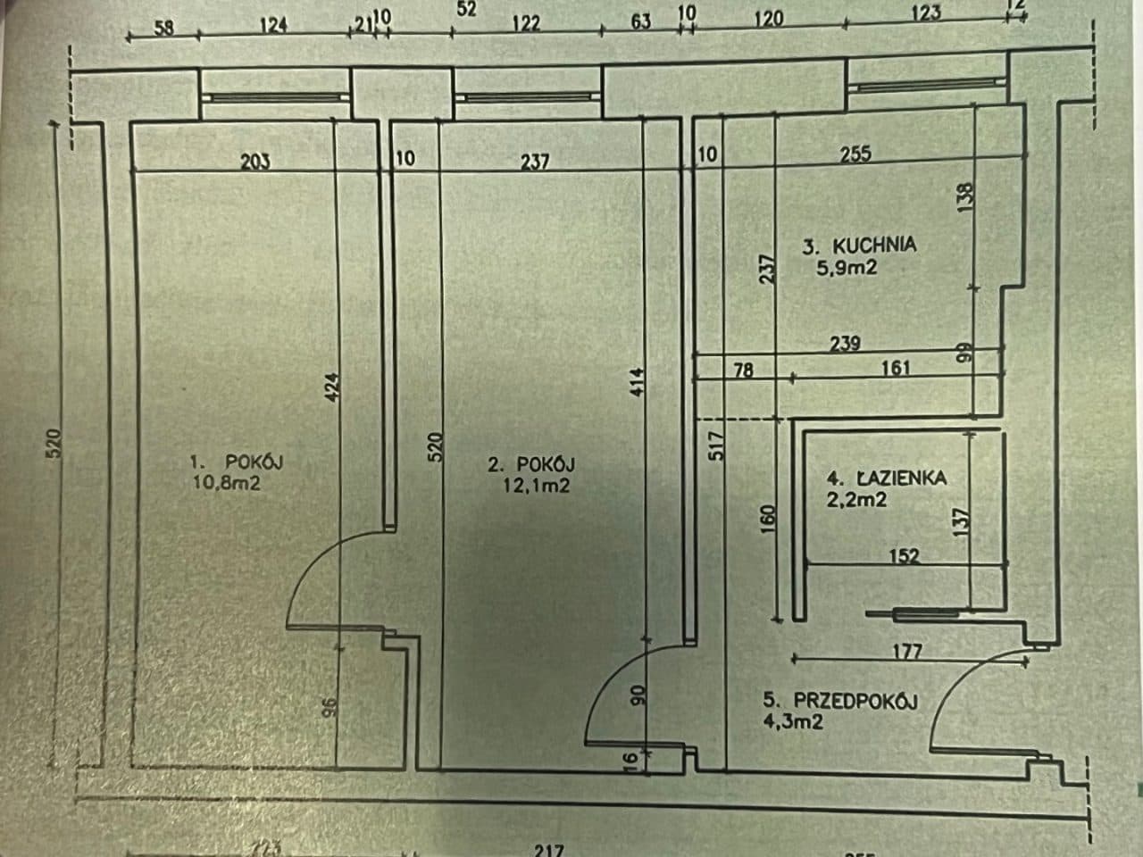lokal mieszkalny o pow. 35,71 m2 – zdjęcie 2 z 5
