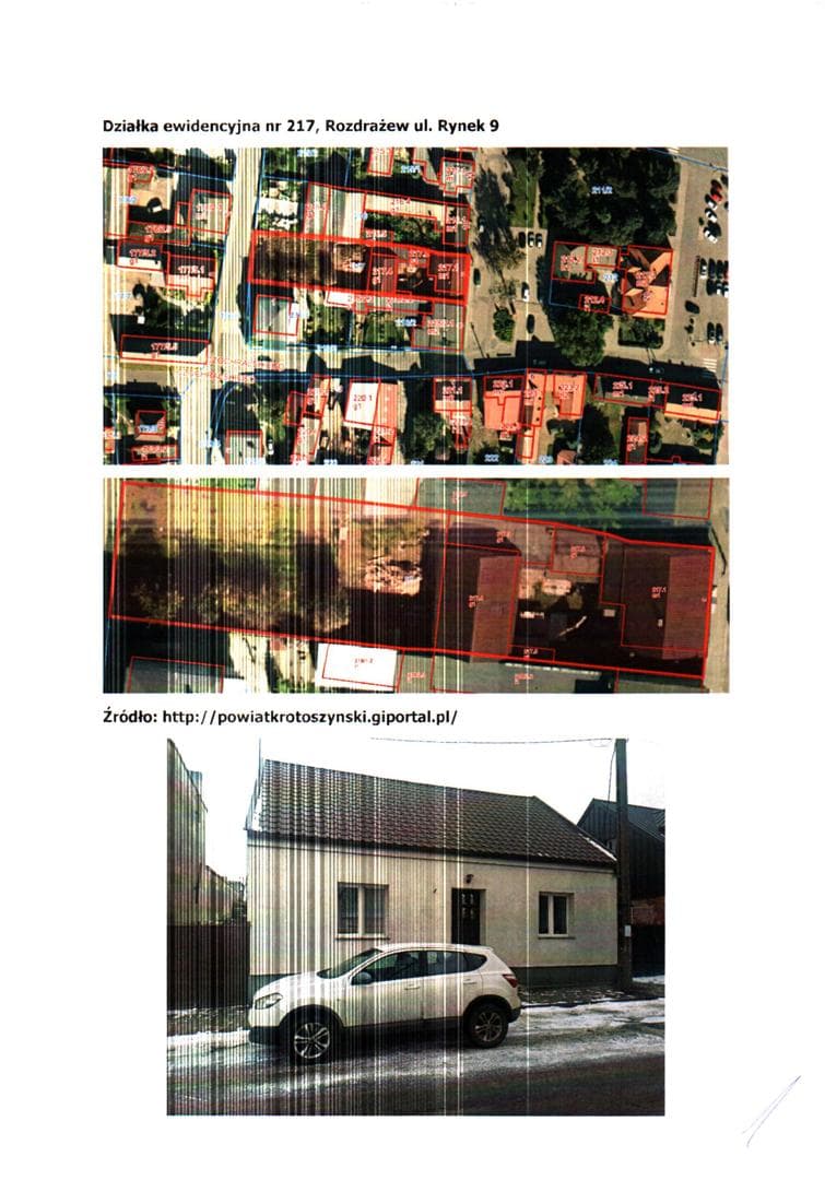 Nieruchomość Rozdrażew, ul. Rynek. Nieruchomość gruntowa oznaczona jako działka ewidencyjna nr 217 o powierzchni 0,1100 HA