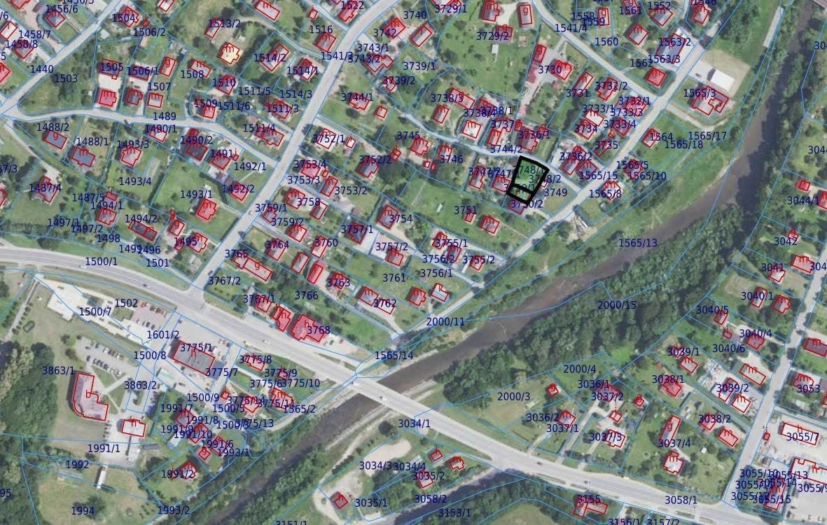 działka nr 3748/1 o pow. 0,0429 ha, działka nr 3750/1 o pow. 0,0146 ha - tereny mieszkaniowe – zdjęcie 2 z 2