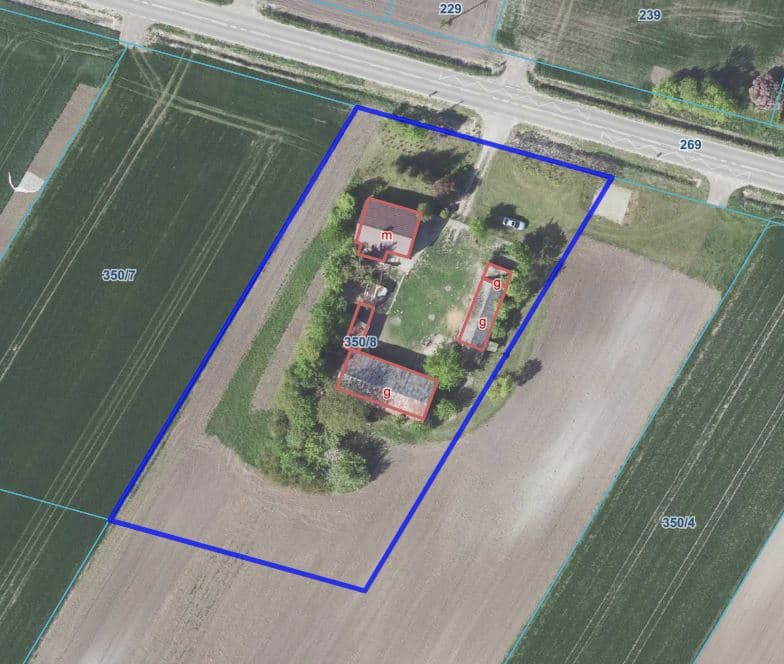 Prawo własności do nieruchomości gruntowej zabudowanej - 0,4680 ha - Leszczany I gm. Żmudź