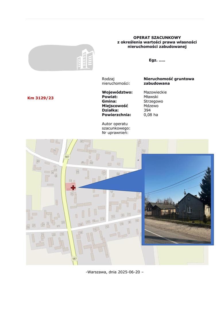 nieruchomość gruntowa zabudowana