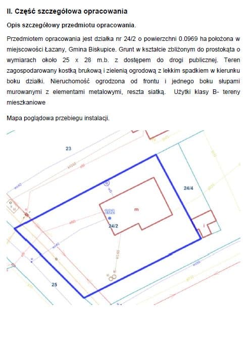 zabudowana nieruchomość gruntowa