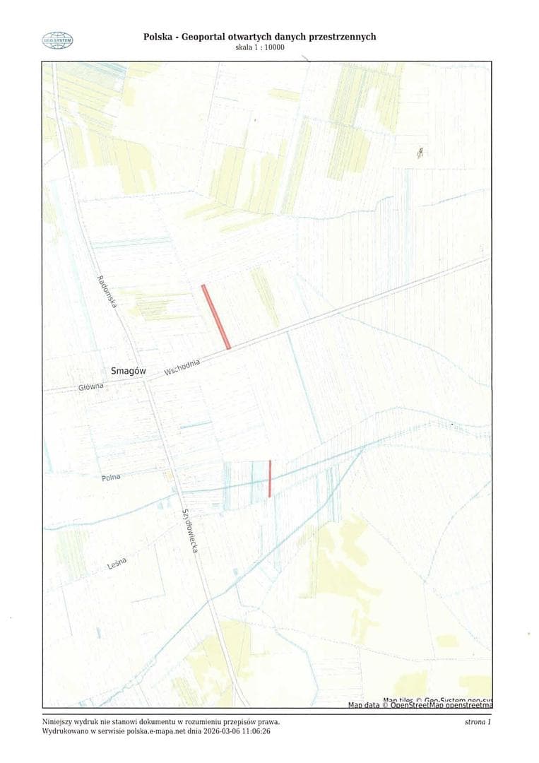 Nieruchomość gruntowa składająca się z działek numer 243, 800, 801, 1329, 1348, 1509, 1510, 1933 o łącznej powierzchni 0,9200 ha, położona w miejscowości Smagów gmina Borkowice – zdjęcie 2 z 2