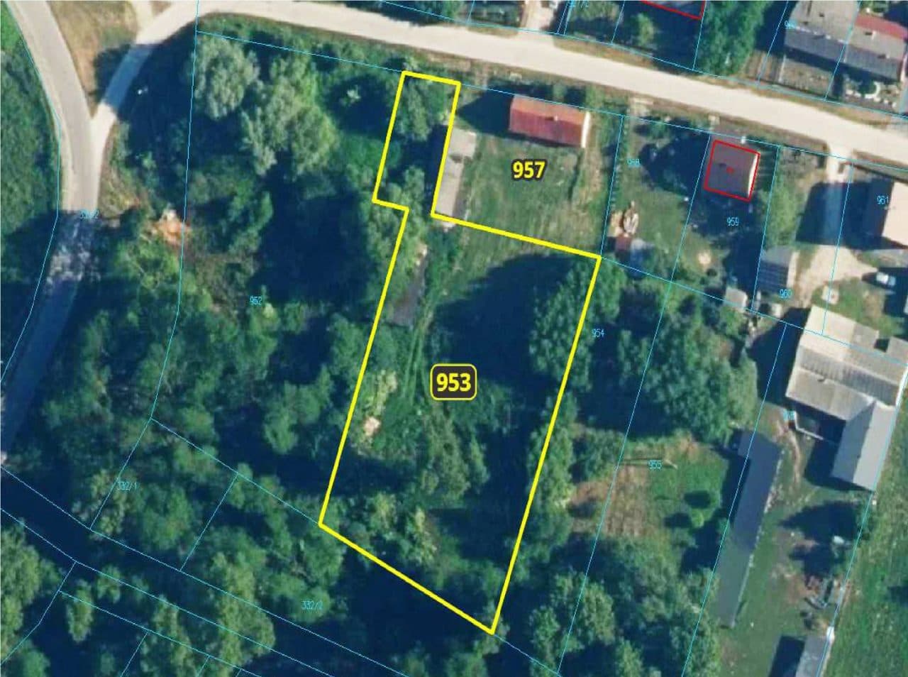 Działka nr 953 o pow. 0,28 ha