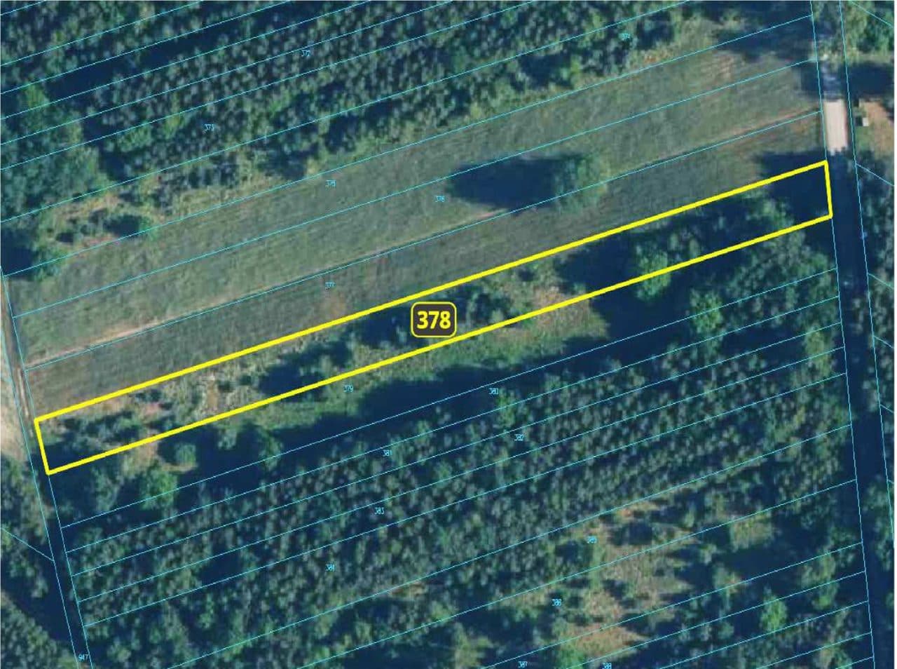 Nieuchomość gruntowa, działka nr 378 o pow 0,304 ha