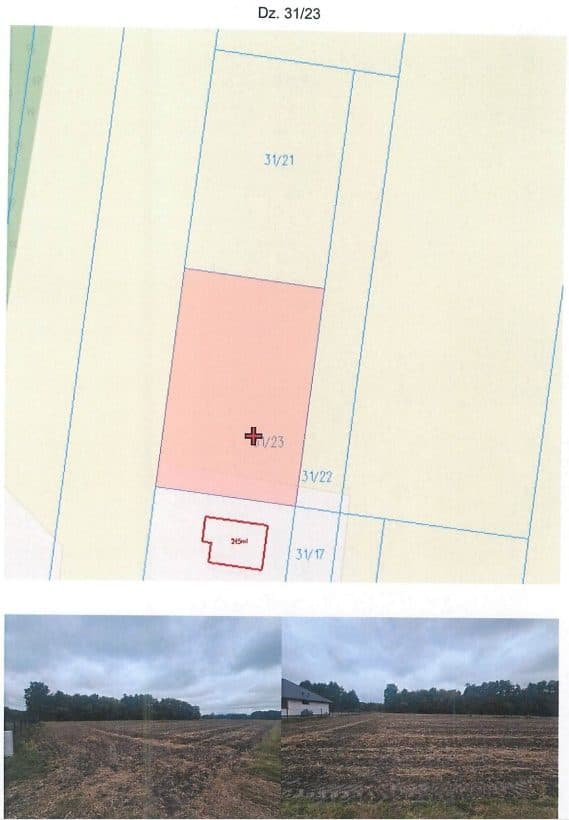 -dz. nr 31/23 o powierzchni 0,1500 ha (RIVb – 0,0099 ha, RV – 0,1401 ha)