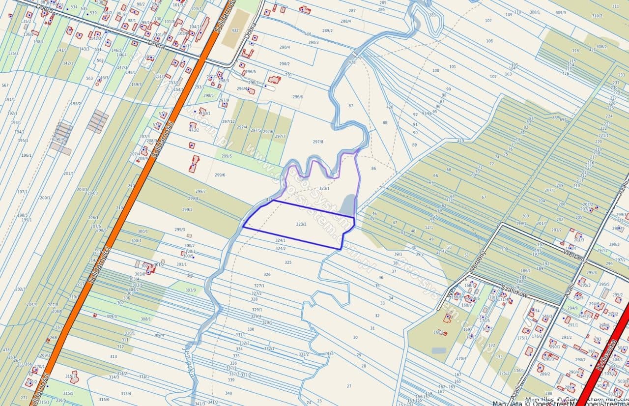 Niezabudowane dz. ew. nr 323/1 i 323/2 o łącznej powierzchni 27 400,00mkw