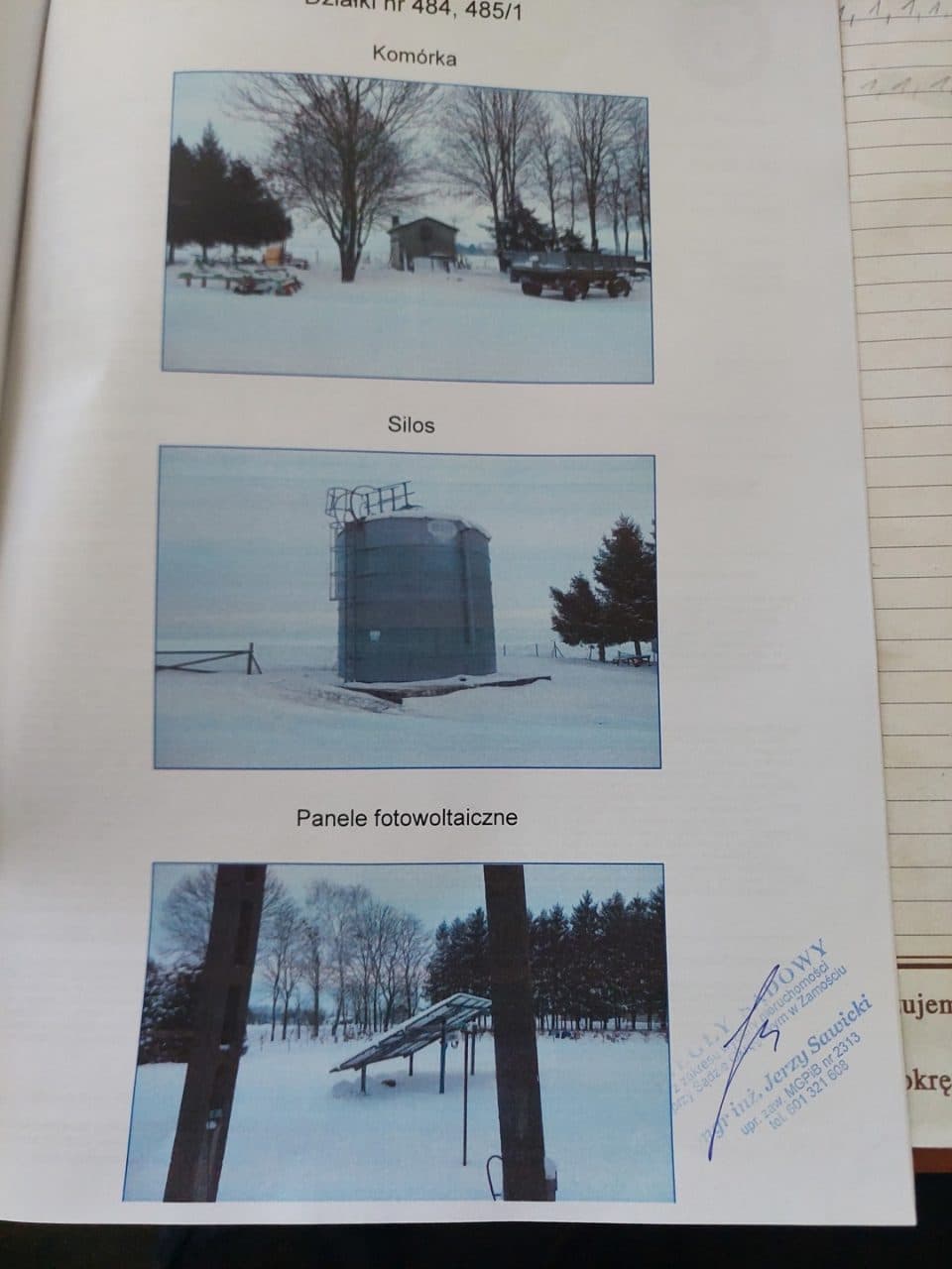 nieruchomość składająca się z działek gruntu nr 484, 485/1 o łącznej pow.5,2700HA,budyenk mieszkalny o pow. użytkowej 150m2, budynki gospodarcze – zdjęcie 5 z 6