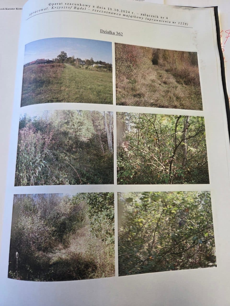 nieruchomość gruntowa działki: 232/1, 305/3, 362, 451/2, 451/3, 468, 689 o pow. łącznej 3,5800 ha