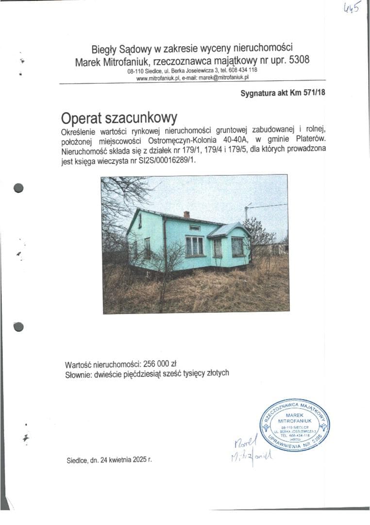 nieruchomość rolna zabudowana