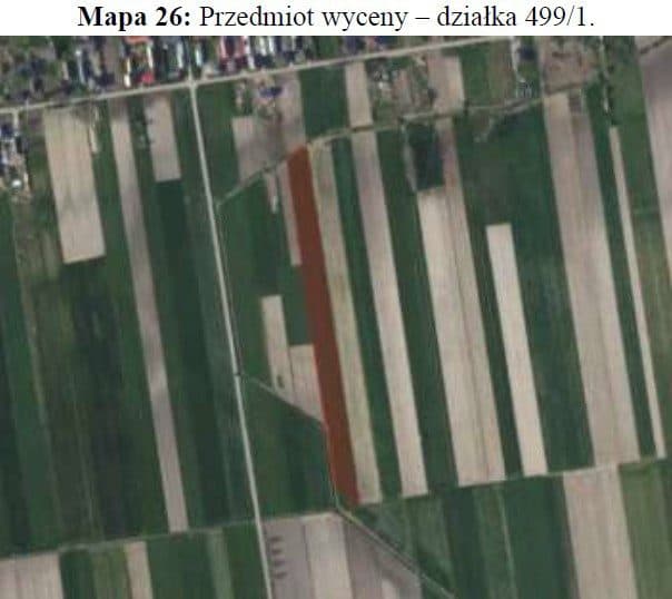 niezabudowane działki rolne nr 499/1, 557/1 i 471/1 stanowiące całość gospodarczą, położone w miejscowości: Sapy gmina Domaniewice, zapisane w KW o nr LD1O/00012549/3 - udział 2/6 w nieruchomości – zdjęcie 3 z 6