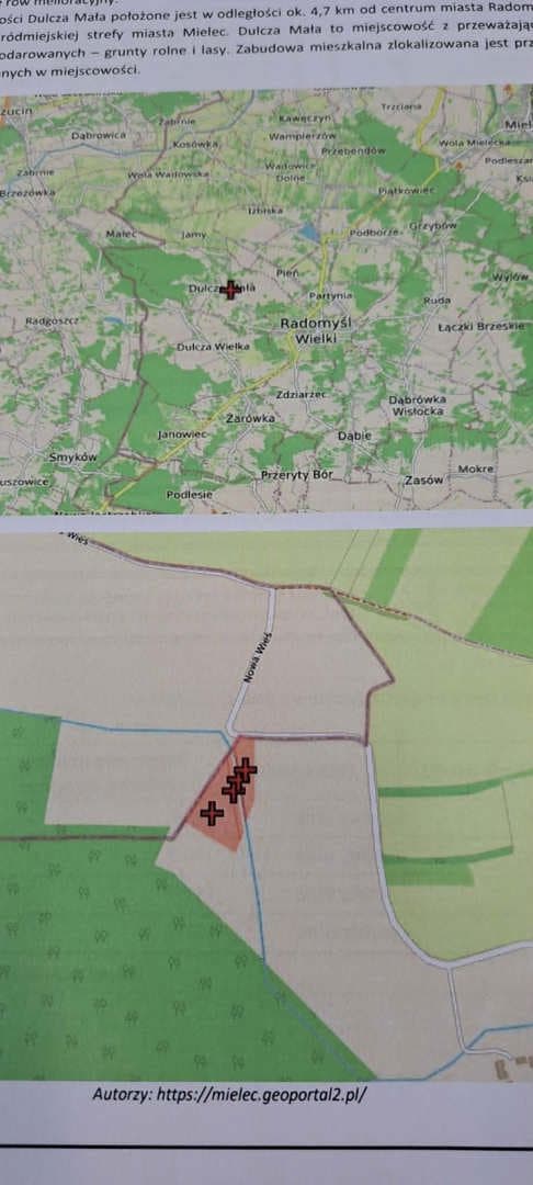 działki nr 5/1 (rola), nr 5/2 (rola), nr 7/1 (rola), nr 7/2 (rola),