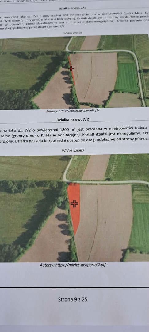 działki nr 5/1 (rola), nr 5/2 (rola), nr 7/1 (rola), nr 7/2 (rola), – zdjęcie 2 z 3