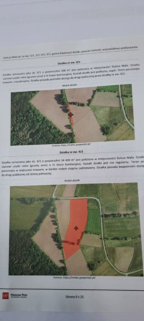 działki nr 3 (gospodarstwo rolne), nr 9 (gospodarstwo rolne), nr 14 (gospodarstwo rolne) o łącznej powierzchni 2,74 HA – zdjęcie 2 z 3