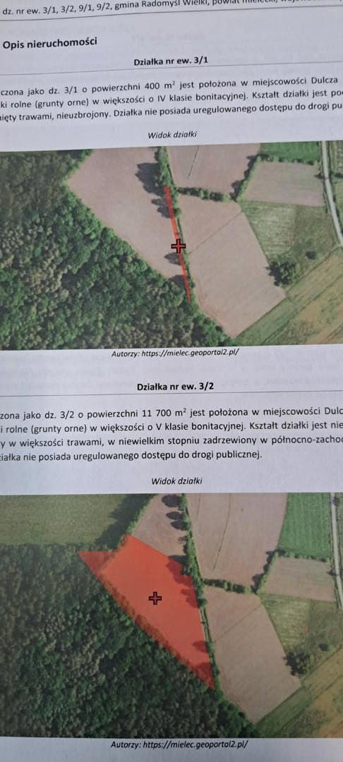 działki nr 3 (gospodarstwo rolne), nr 9 (gospodarstwo rolne), nr 14 (gospodarstwo rolne) o łącznej powierzchni 2,74 HA – zdjęcie 3 z 3