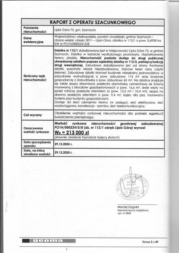 Działka zabudowana budynkiem mieszkalnym oraz budynkami gospodarczymi – zdjęcie 2 z 20