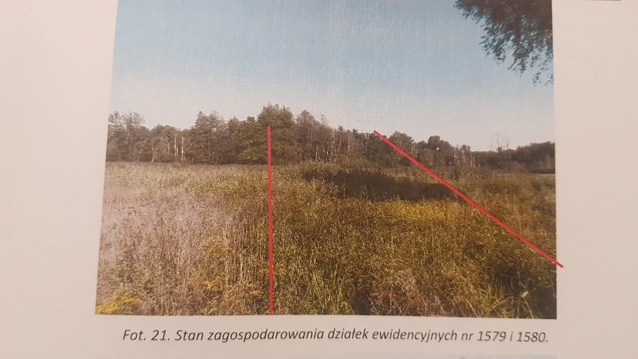 działka gruntu nr 1580