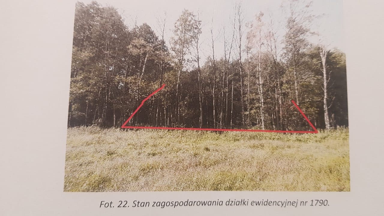 działka gruntu nr 1790