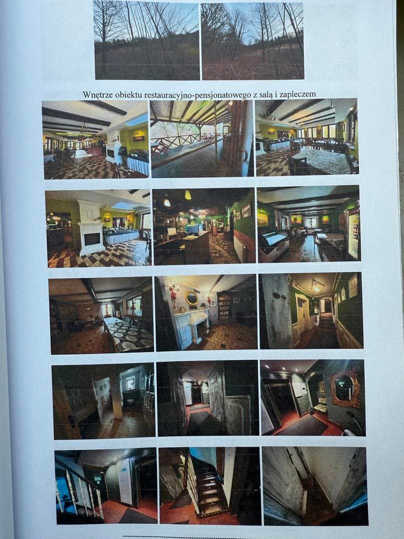 Licytacja nieruchomości gruntowej niezabud. i zabud. obiektem restauracyjno-pensjonatowym z salą,zapleczem,pokojami noclegowymi i salą restauracyjną składająca się z 3 działek. – zdjęcie 6 z 18