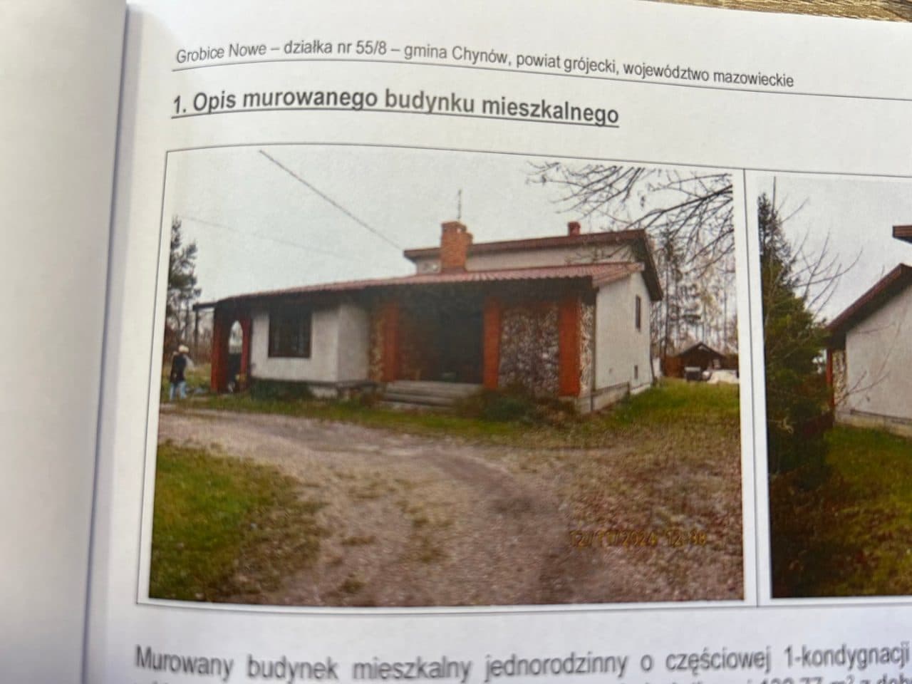Nieruchomość gruntowa zabudowana domem położona w miejscowości Nowe Grobice, ul. Główna 2, 05-650 Chynów – zdjęcie 4 z 5