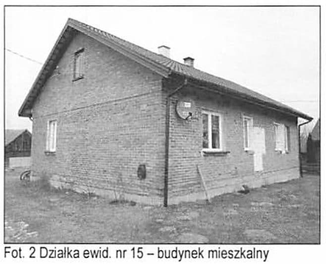 działka zabudowana nr 15