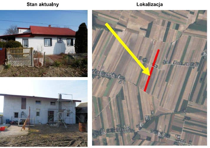 KW KR1M/00038118/7 - działki nr 9/3 oraz 38/2 położone w msc Zagorzany, gm. Słaboszów powiat miechowski, opisane jako rola z budynkami, o pow. 2,5944 ha – zdjęcie 5 z 6