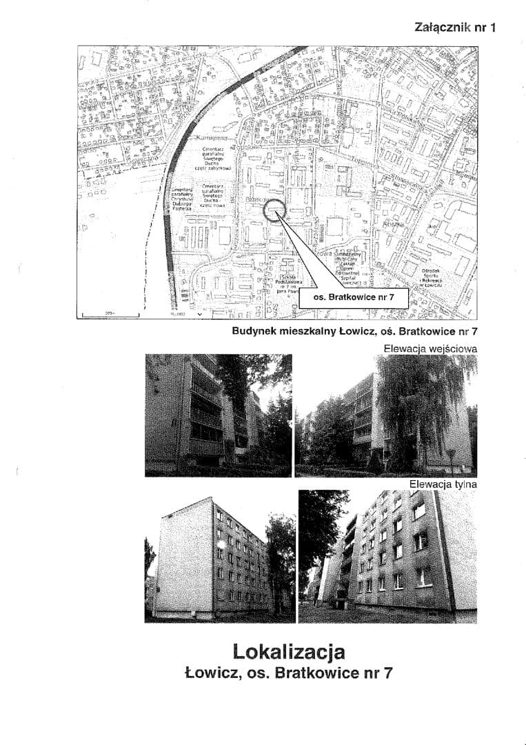 lokal mieszkalny położony w Łowiczu os. Bratkowice bl. 7 m. 9 o pow. 59,59 m2 - udział wynoszący 1/2 prawa własności należący do […] iudział wynoszący 1/2 prawa własności należący do […] – zdjęcie 2 z 2