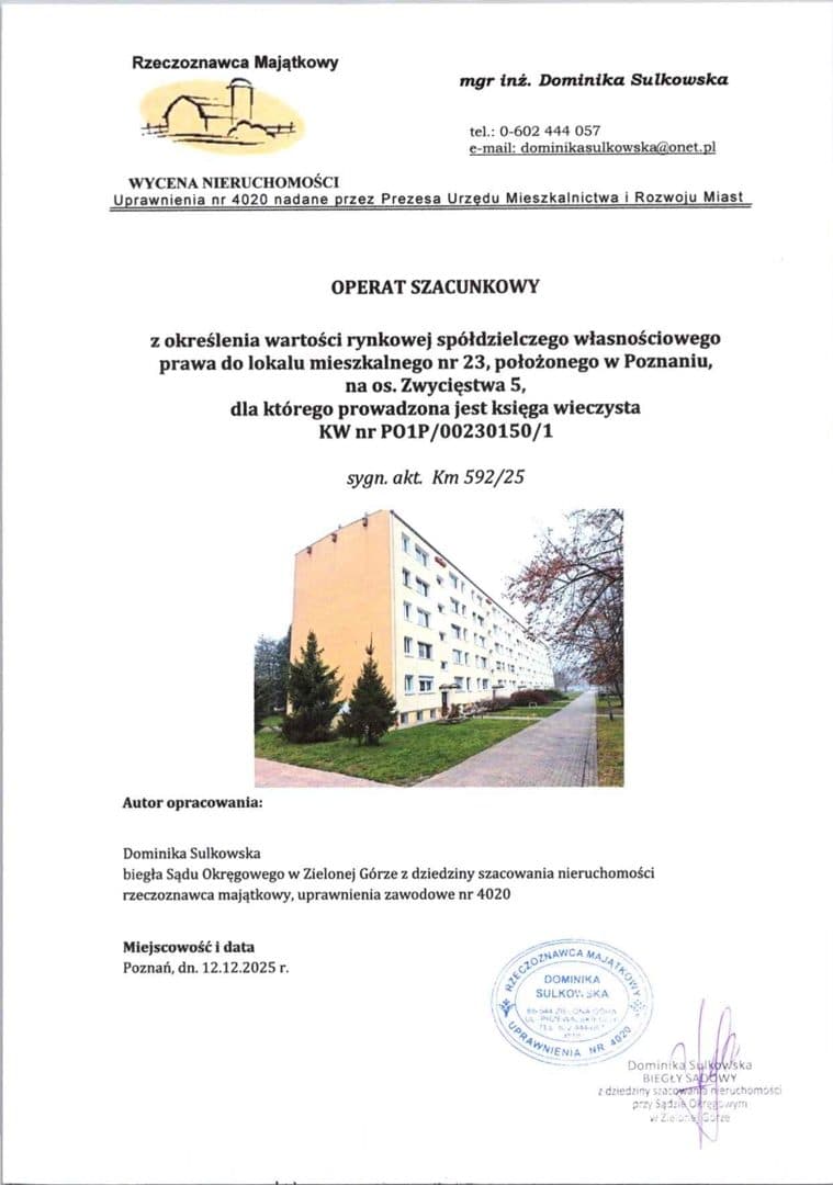 Mieszkanie w Poznaniu, na Winogradach, o pow. 53 m2