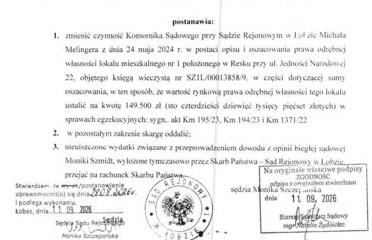 lokal mieszkalny nr 1 w budynku mieszkalnym wielorodzinnym